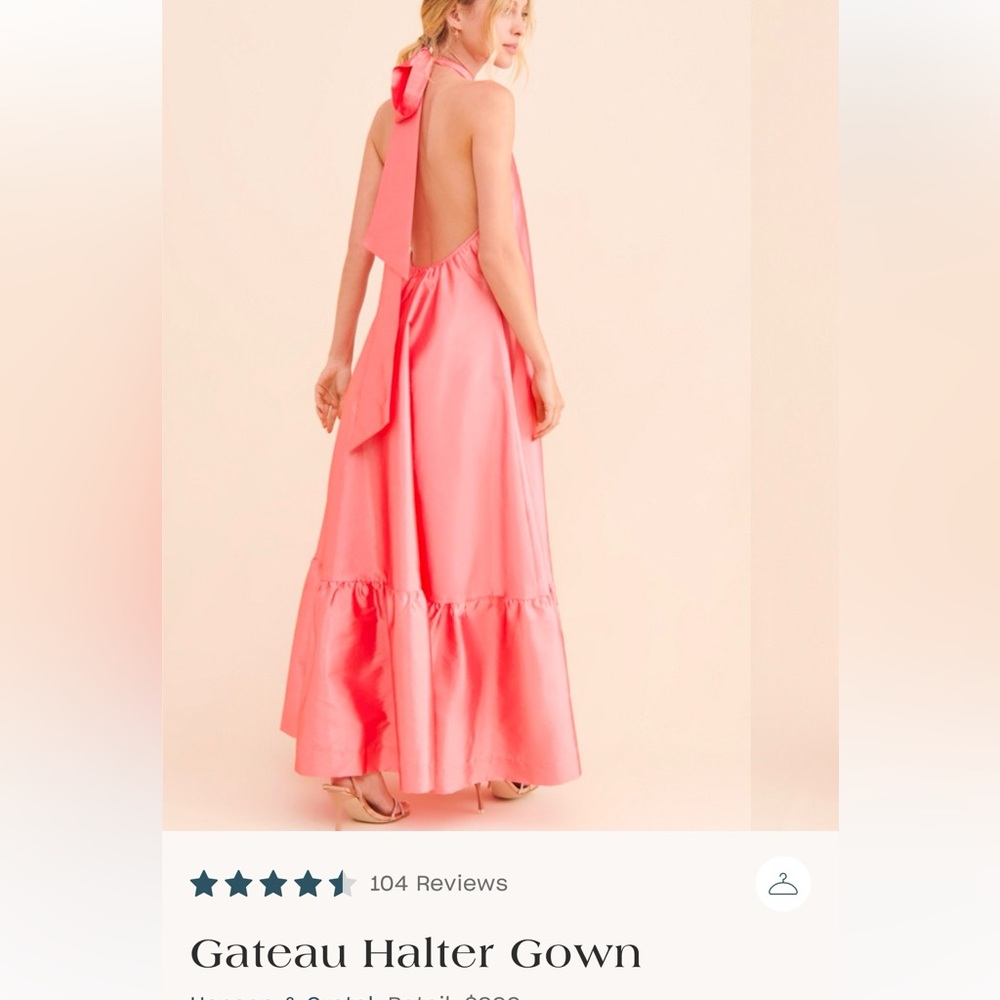 Gateau Halter Gown by 
Hansen & Gretel
Size small